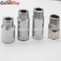 GutenTop High Quality manufacturer chrome plated brass cp extension nipple,reducing pipe nipple